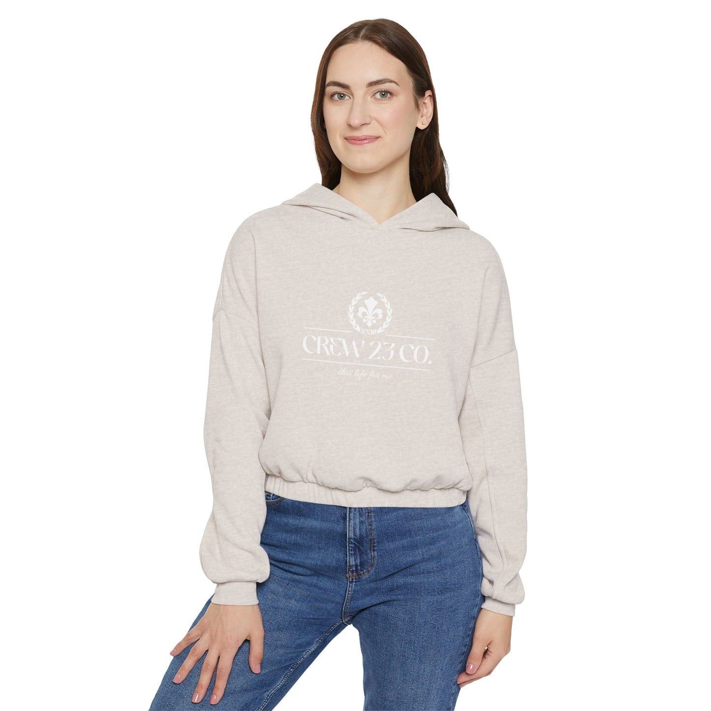 Julia Cropped Hoodie Sweatshirt