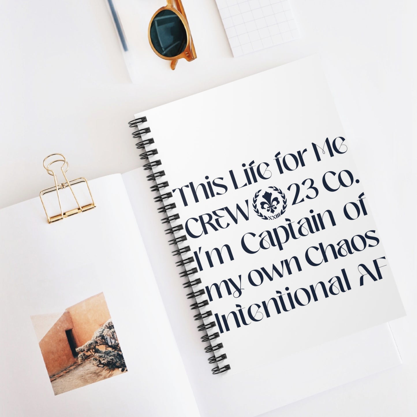 Carlton Spiral Notebook / White