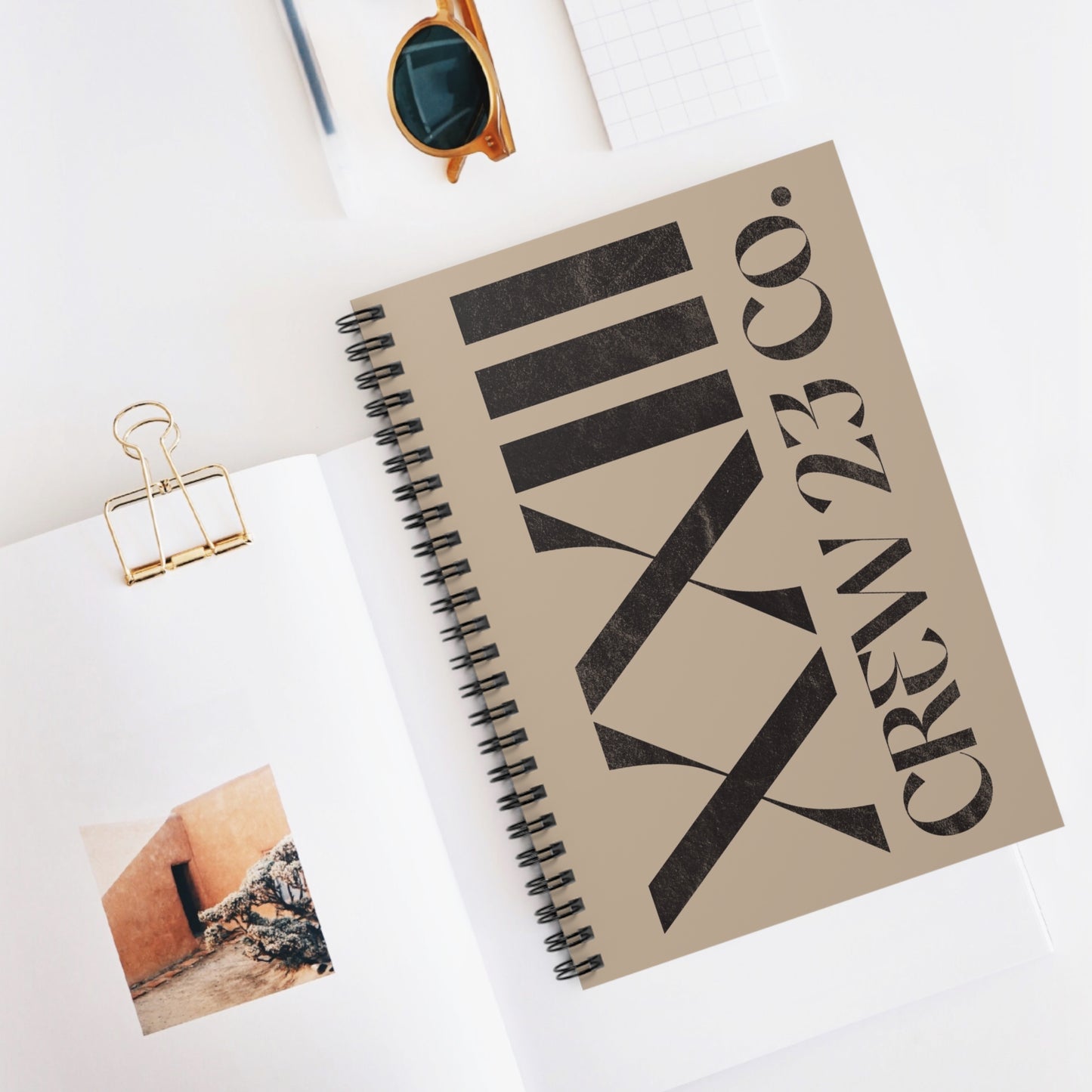Owen Spiral Notebook / Sand