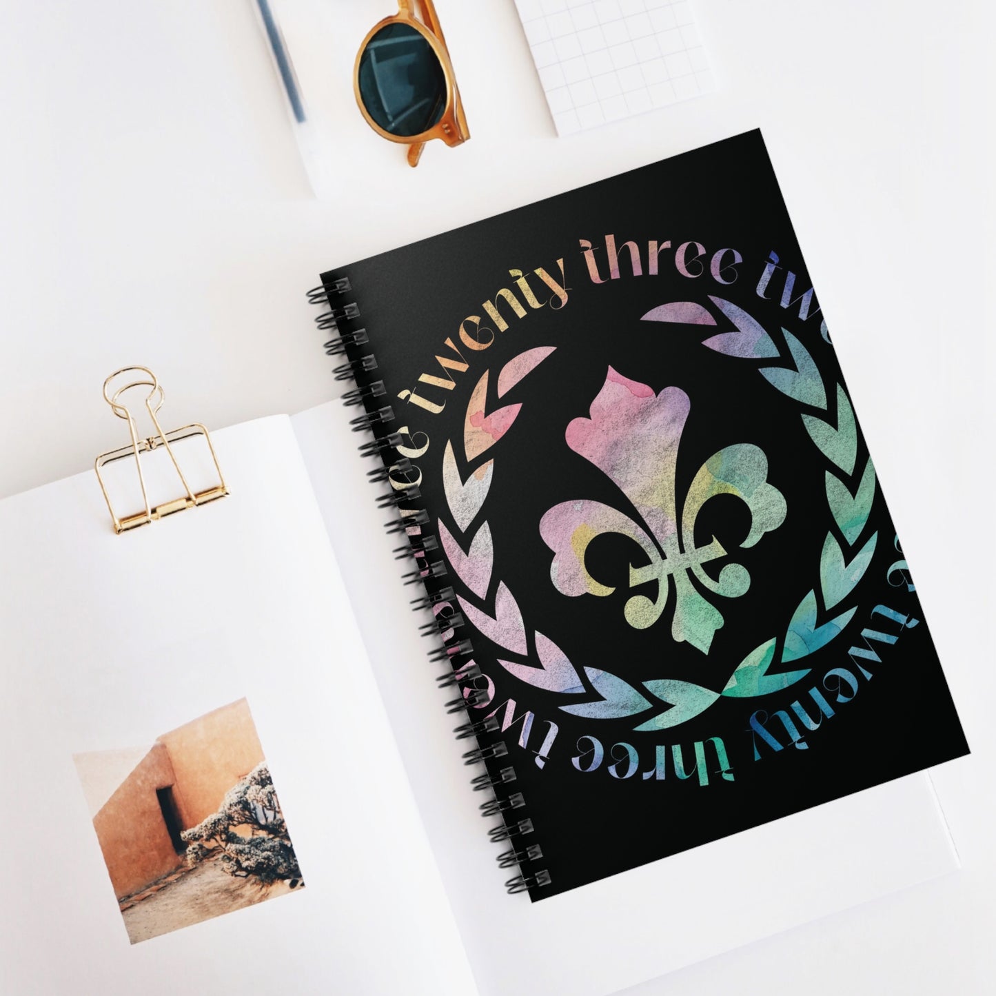 Selena Spiral Notebook / Black
